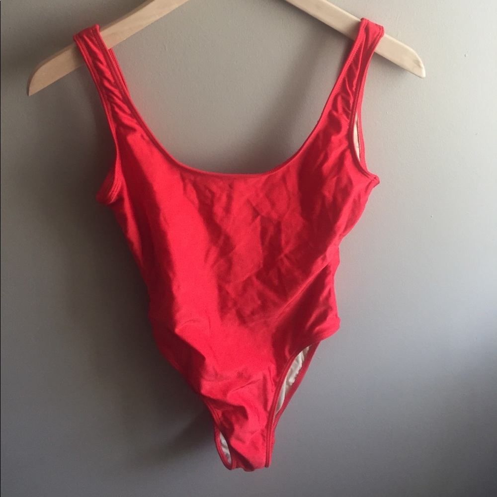 American Apparel Red One Piece