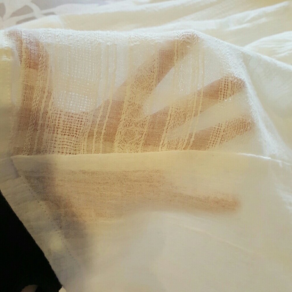 White Country Button Down. Never Worn - image 3