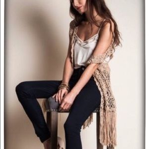 Umgee Kori America Long Crochet Vest