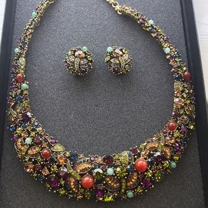 Heidi Daus Necklace and Earrings Set in Box
