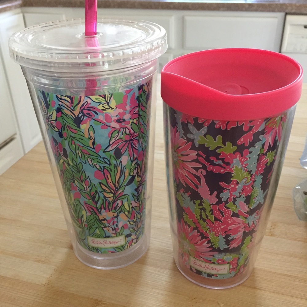 Lilly Pulitzer Tumbler & Hot Cup Bundle 🌸 ☕️
