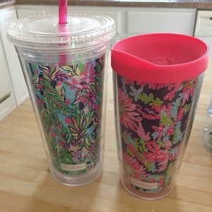 Lilly Pulitzer Tumbler & Hot Cup Bundle 🌸 ☕️
