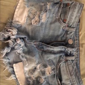 American eagle hi rise shorts