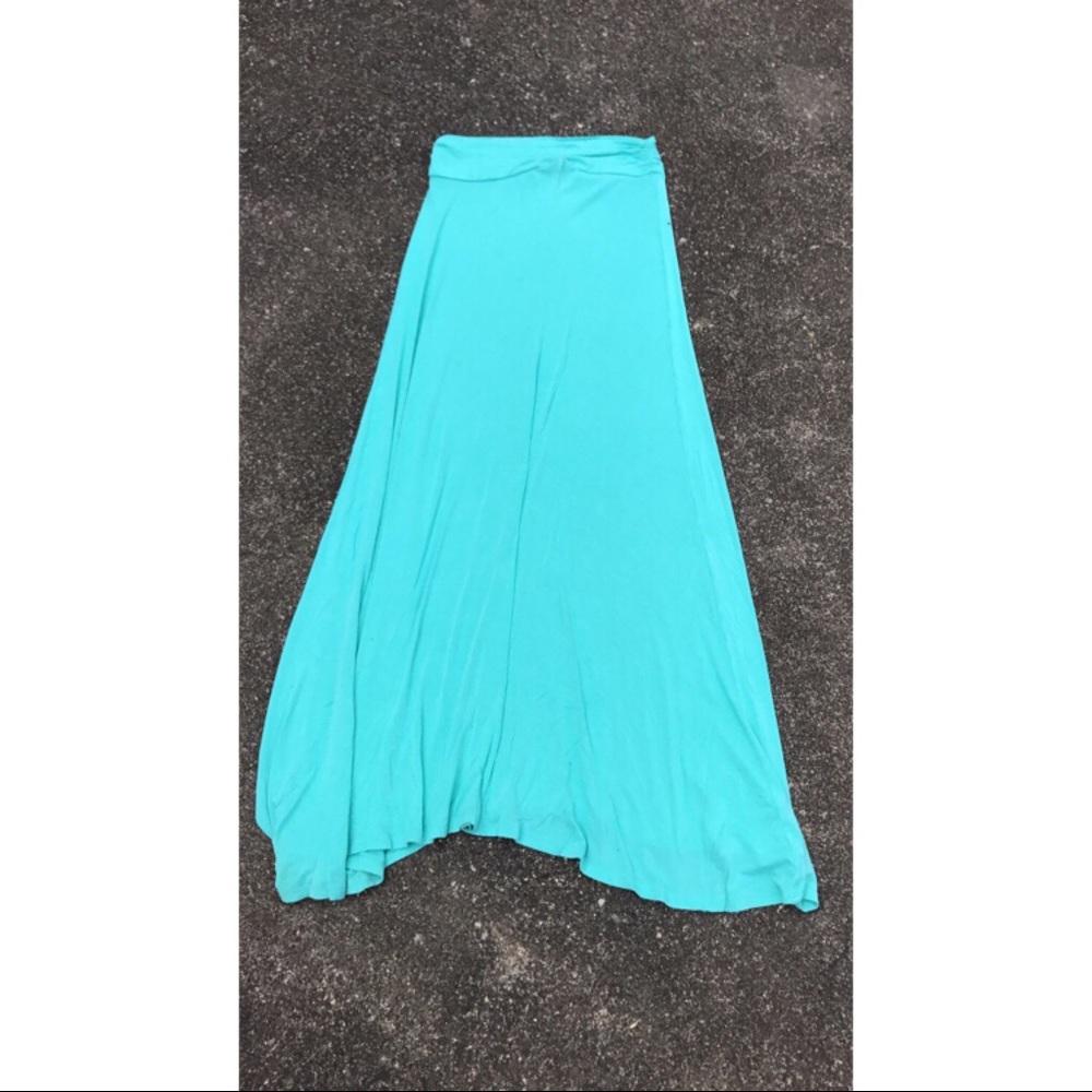 Wet Seal's Teal maxi skirt