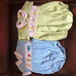 2 smocked one piece