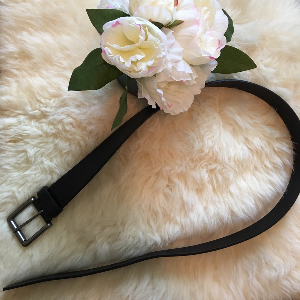 Black Genuine Leather Belt