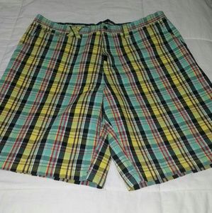 LNG Roots Equipment Plaid Men Shorts. Size 40