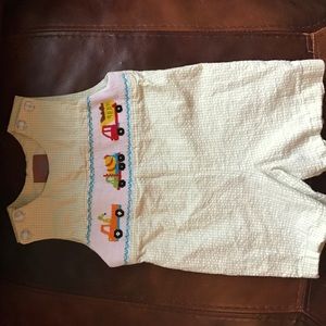 Smocked one piece