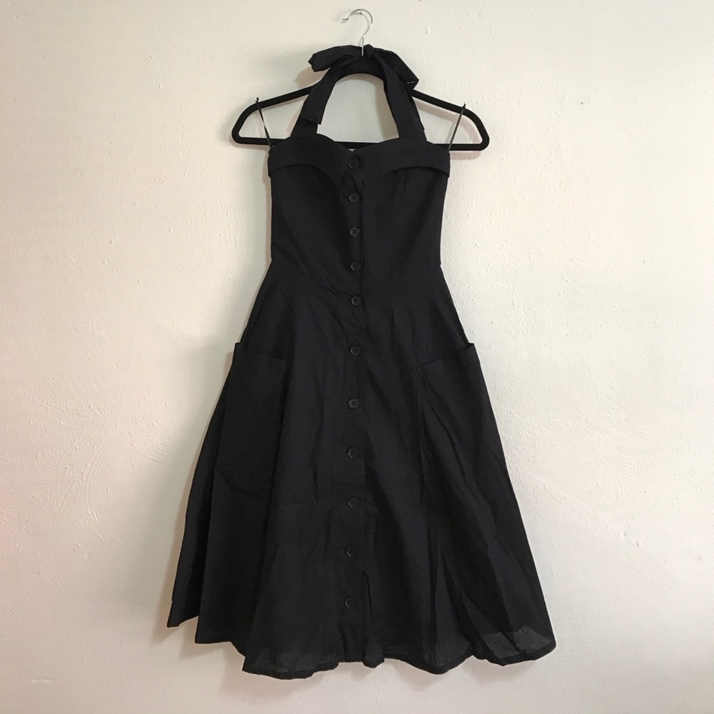 Retro inspired halter dress