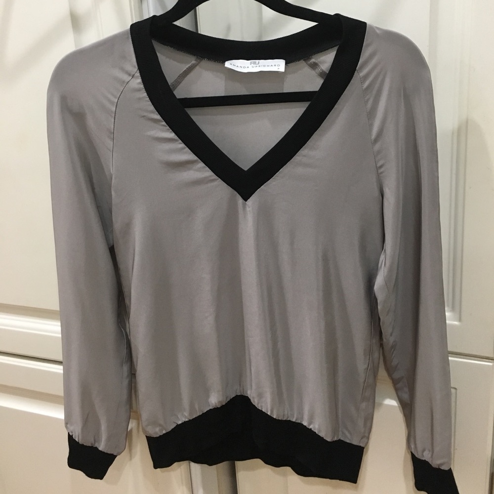 Amanda Uprichard Never Worn Silk Long-sleeve Top - Picture 2 of 5