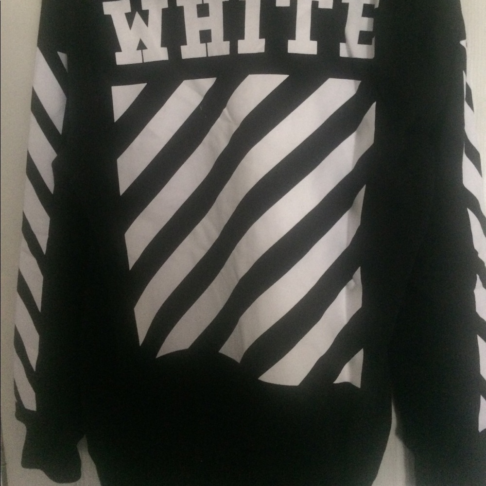 XL OFF - WHITE Hooded pullover