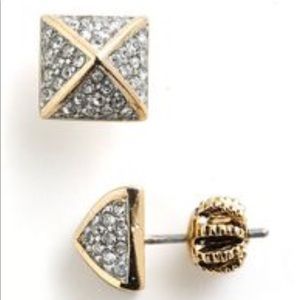 Juicy Couture Pave Pyramid Rhinestone Earrings Juicy Couture Pave Pyramid Rhinestone Earrings