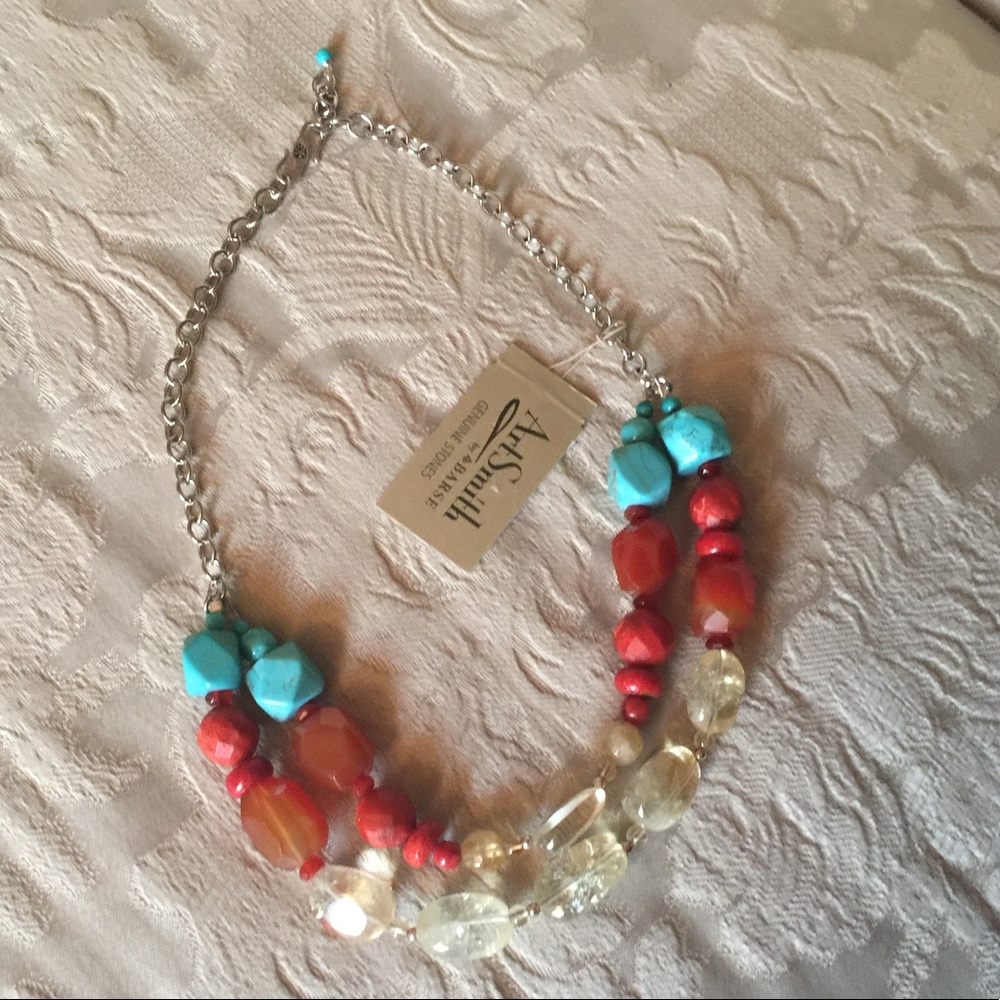 Barse genuine chunky  stone necklace
