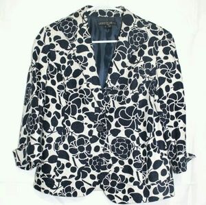 Lafayette 148 Womens Floral Jacket Blazer Size 4 R