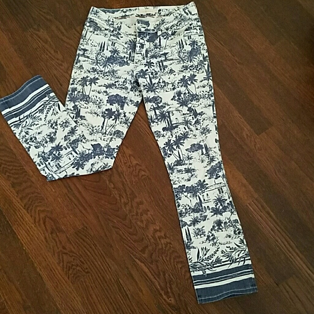 Tory Burch printed jeans