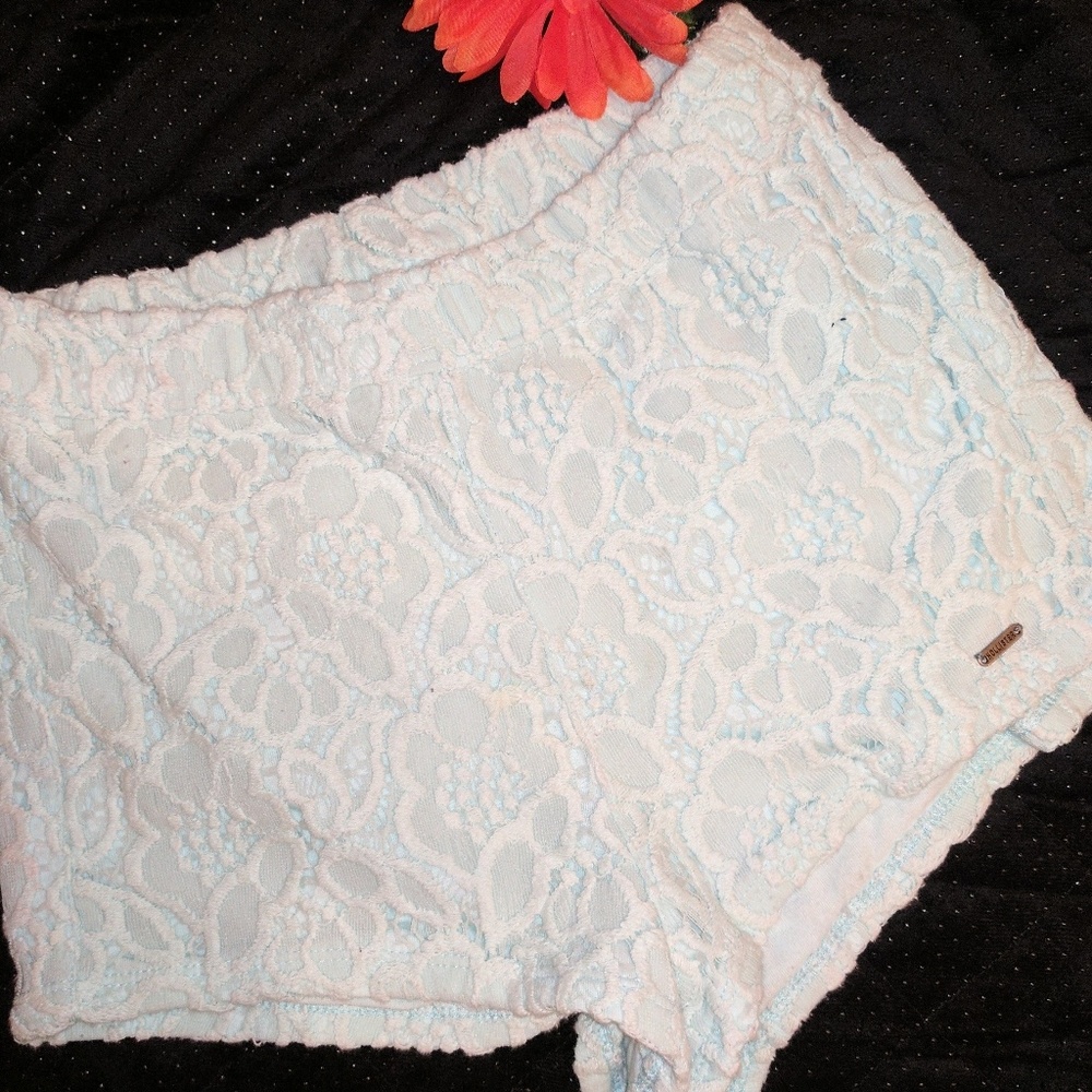Hollister Mint High Waisted Shorts