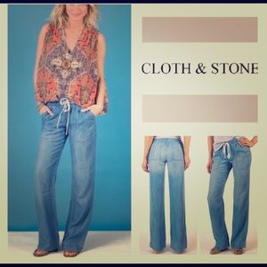 Anthropologie Cloth and Stone Tencel Pants