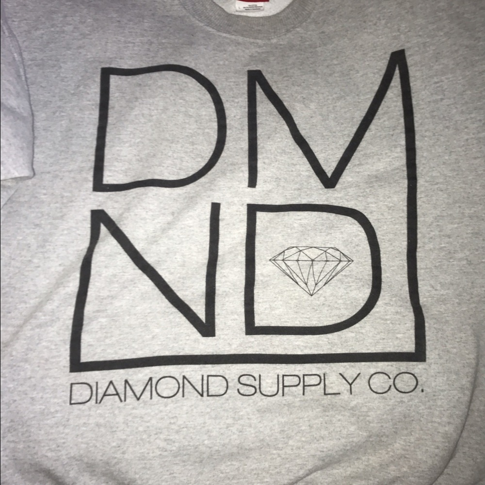 Diamond male crew neck sweatshirt