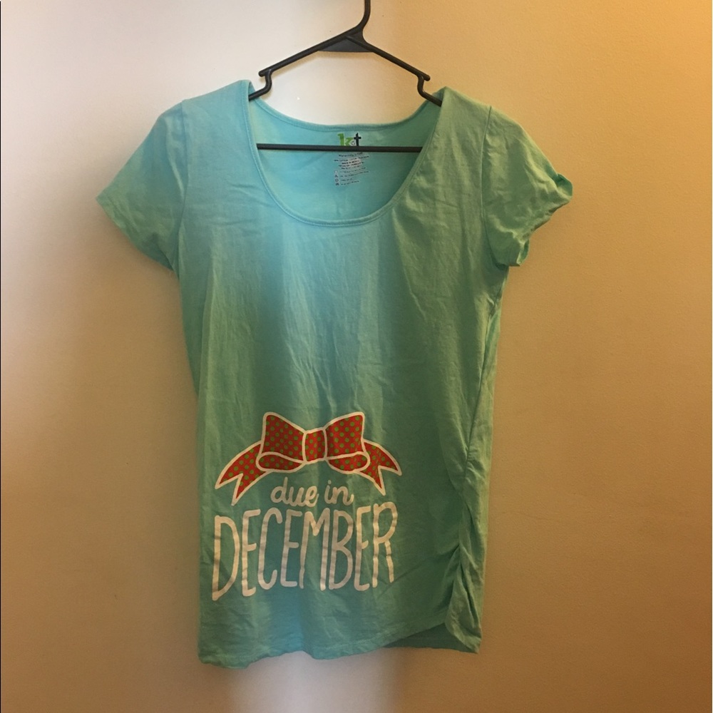 Light Blue Maternity Top