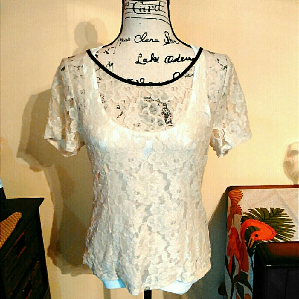 Sparkly!!! Lace Top