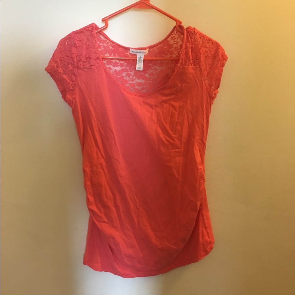 Coral Maternity Top