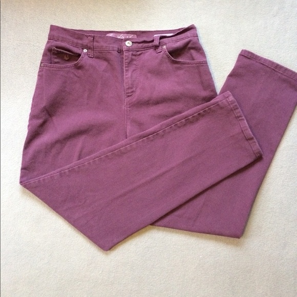 Gloria Vanderbilt Denim - Gloria Vanderbilt Purple Jeans