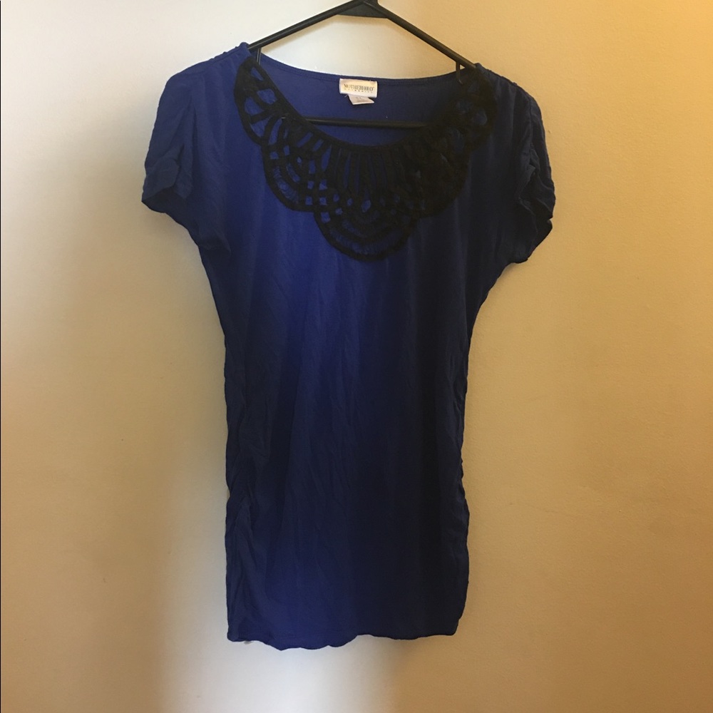 Blue Maternity Top