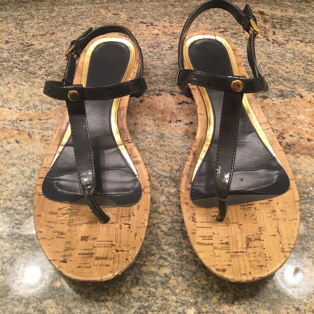 Authentic Navy Ralph Lauren Sandals