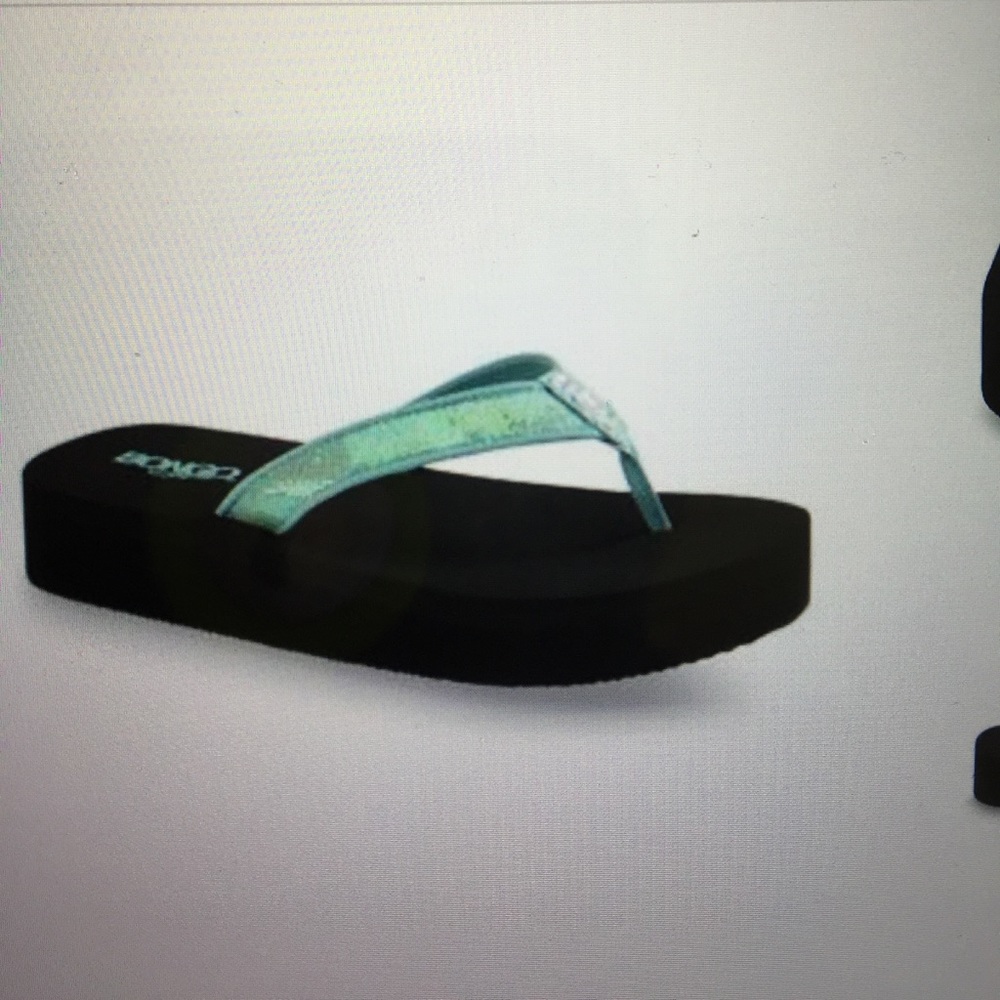Bongo girl's kacey turquoise flip flop sandal 12
