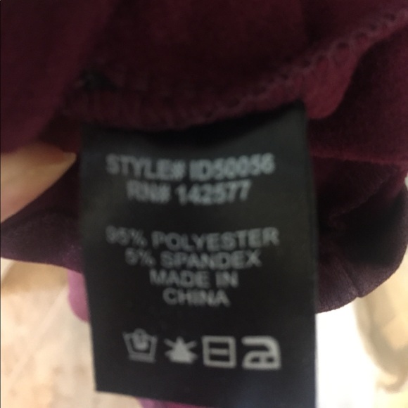 NWT Iris Maroon Bodycon Midi Dress - Picture 5 of 5