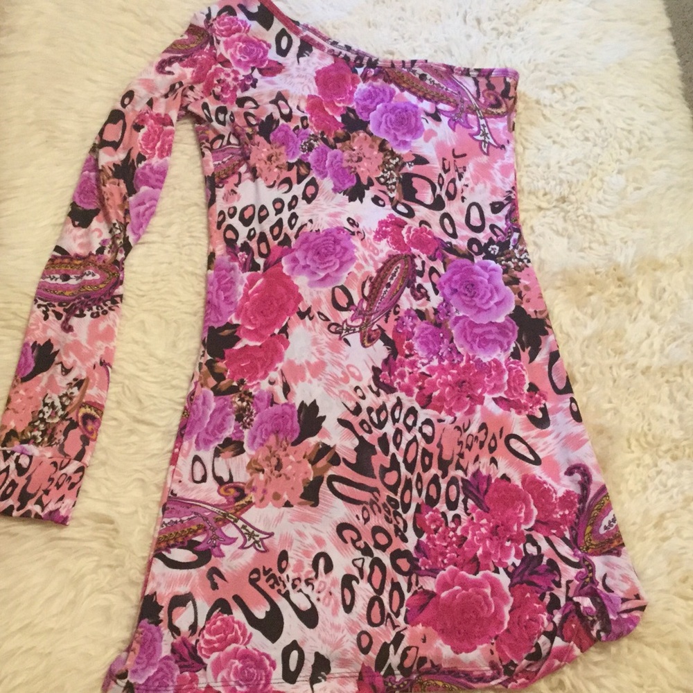 Bright flower dress size s