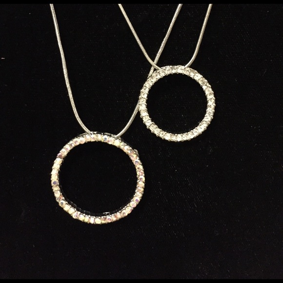 Two circle pendant necklaces. NWOT. Small & large - Picture 2 of 4
