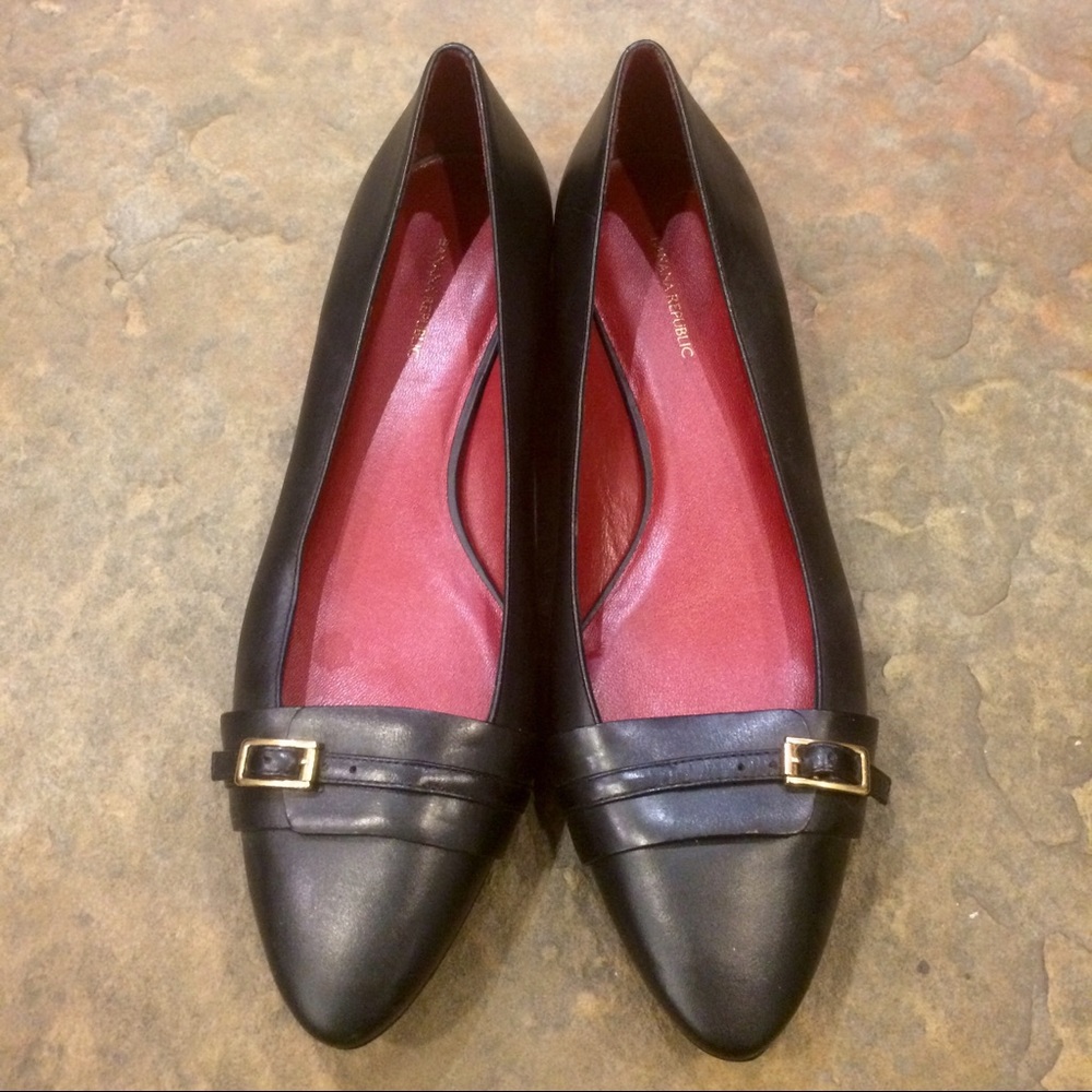 Leather flats