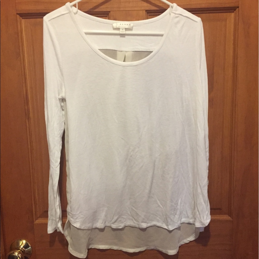 Kenar shirt with translucent chiffon back