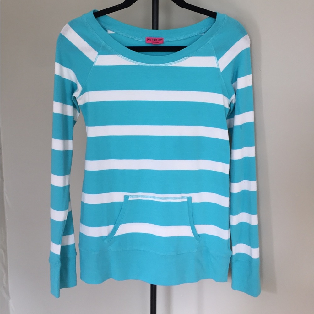 Long sleeve striped top