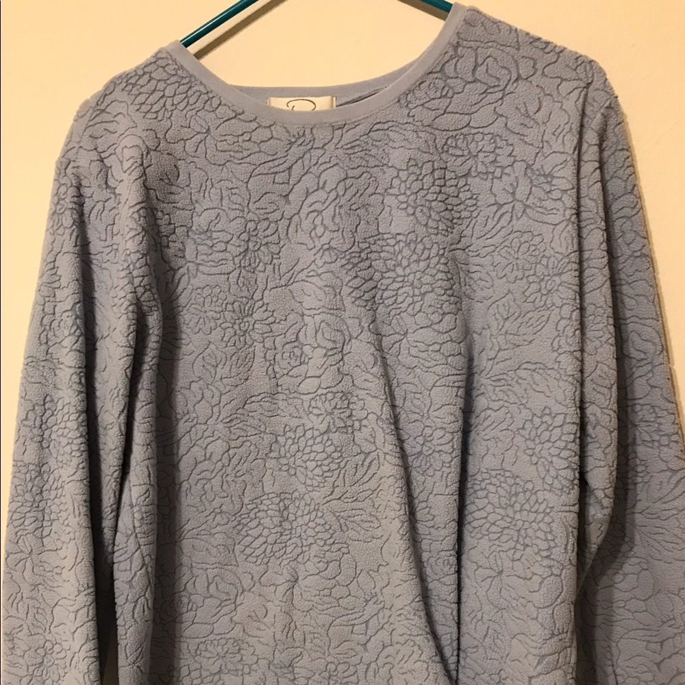 Soft Blue Vintage O by Oscar De La Renta Sweater