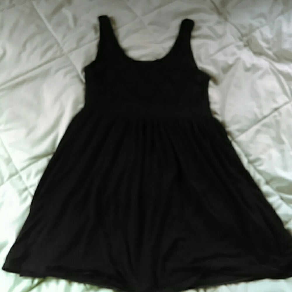 Black mini dress