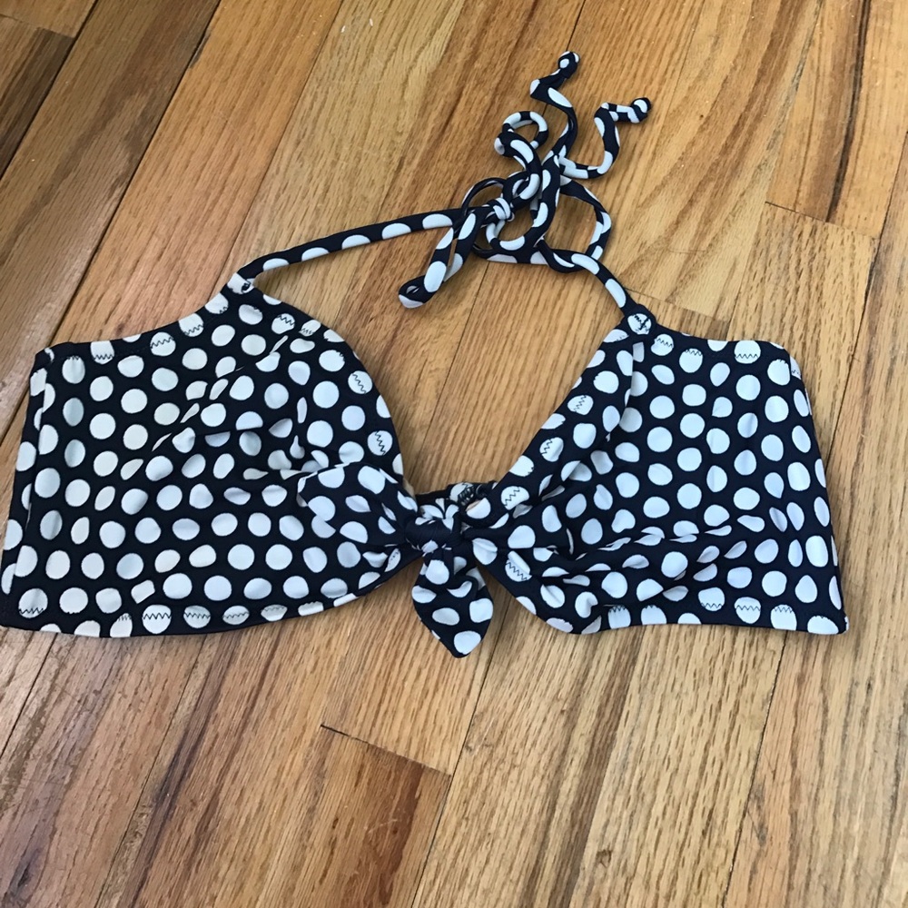 J. Crew polka dot bikini top