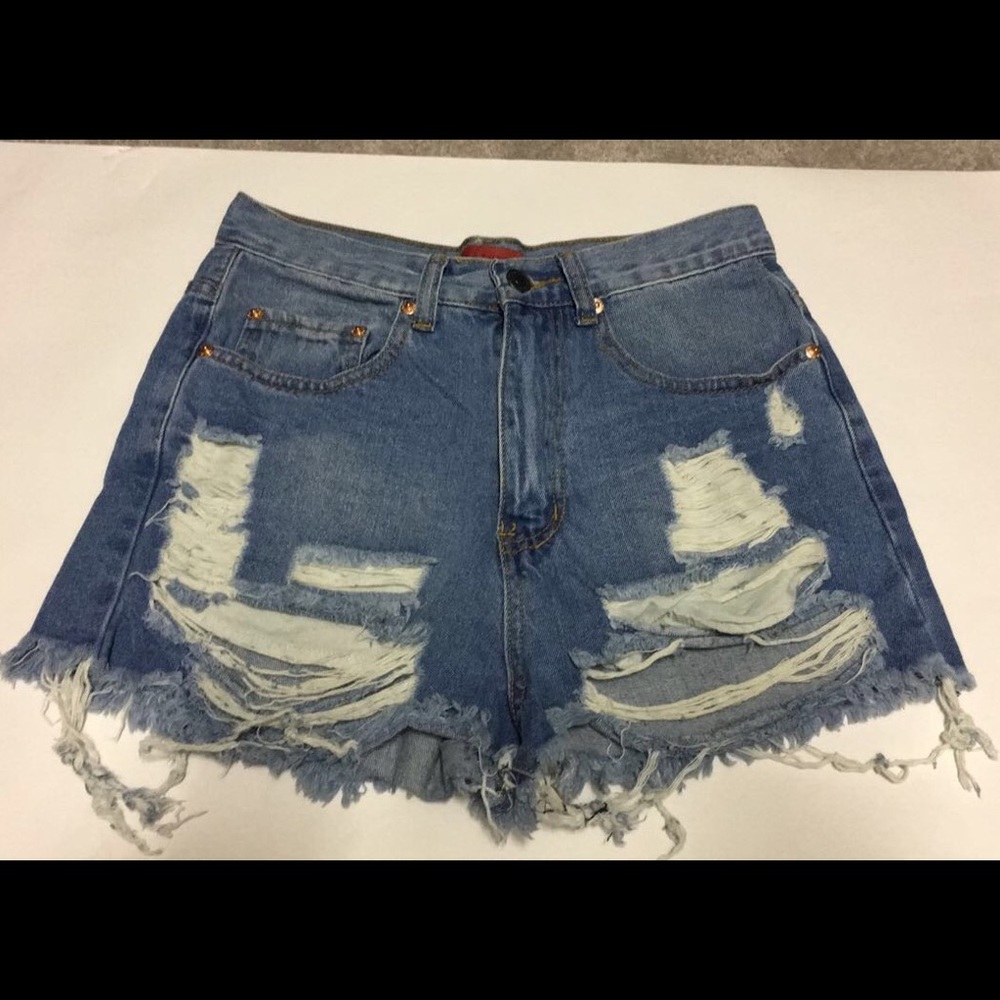 High waisted Jean shorts