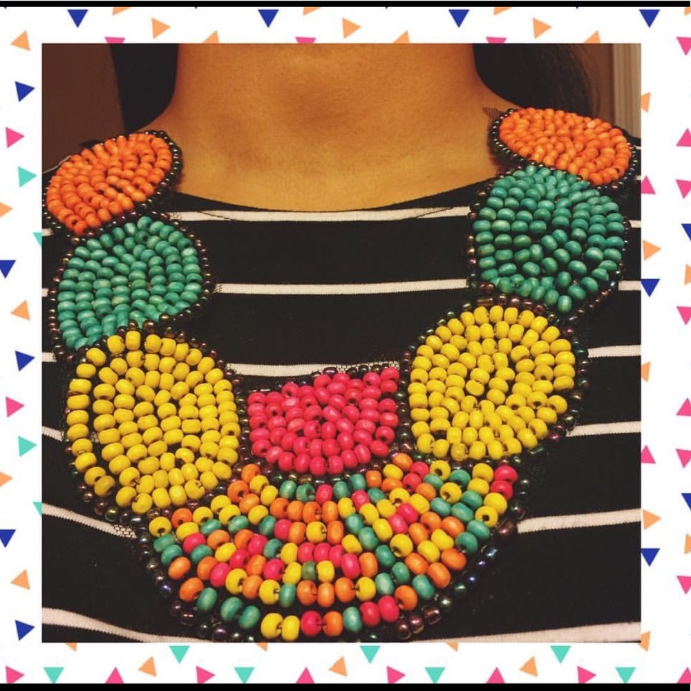 **NEW** Wood Bead Necklace