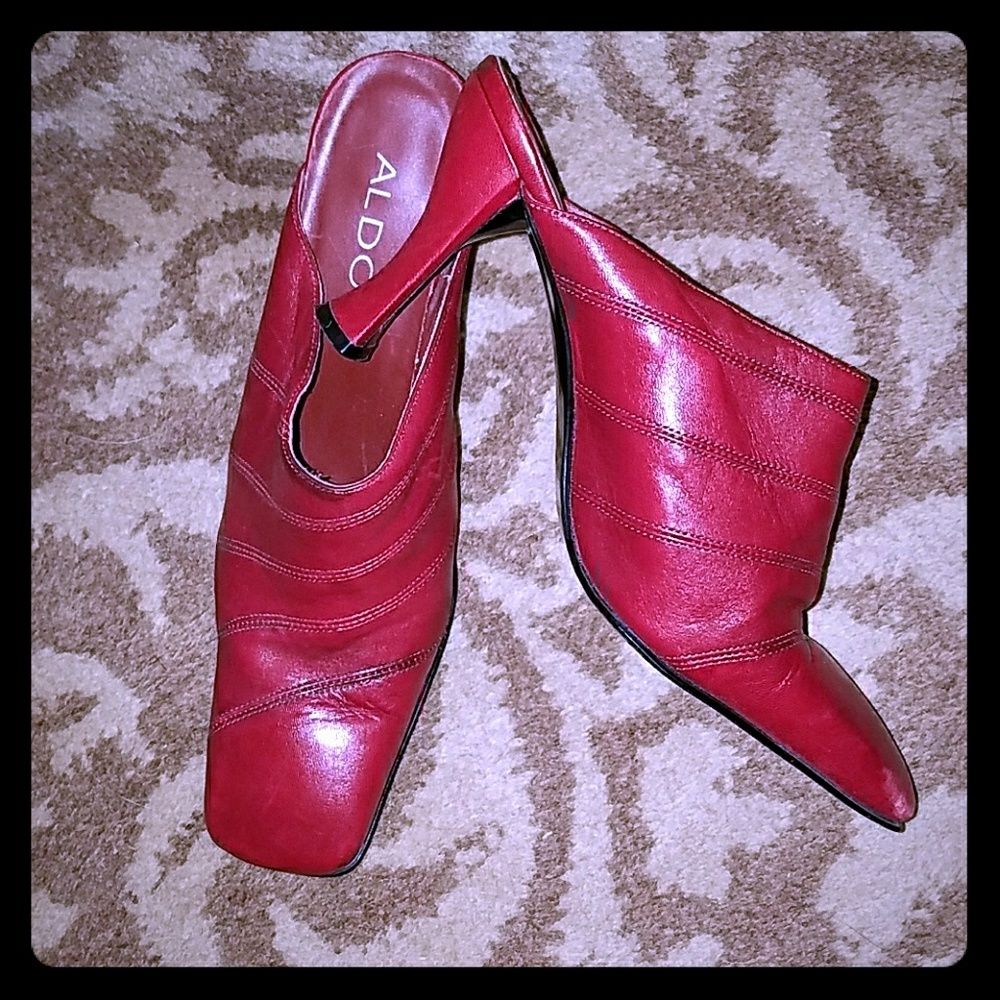 ALDO Sexy Red Mules