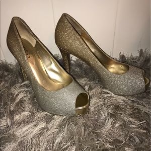 Guess Open Toe Glitter Hees