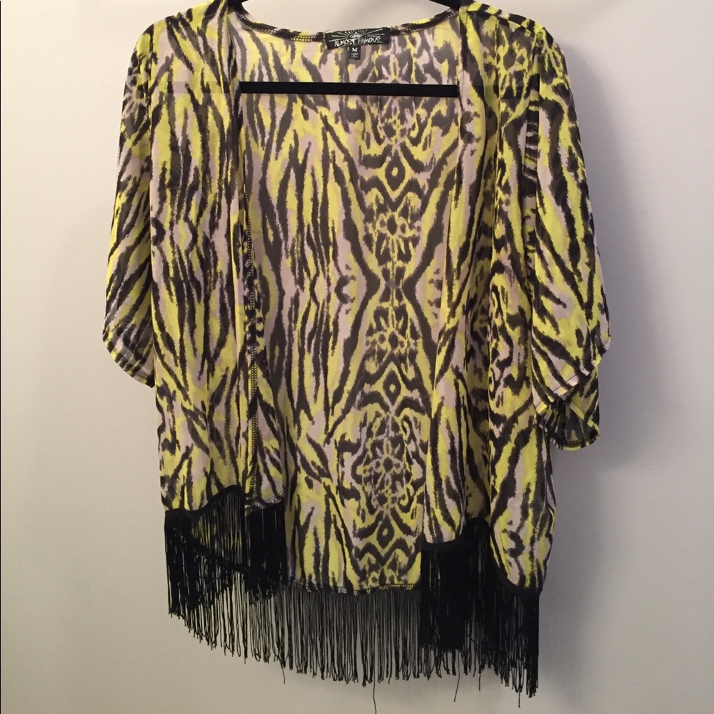 Cheetah type kimono M