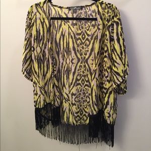 Cheetah type kimono M