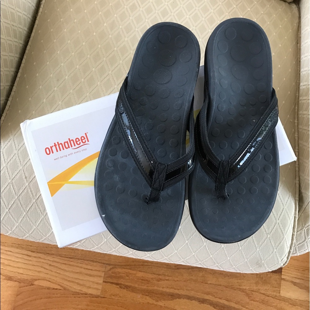 Orthoheal black sandals.  Size 9. In box