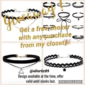 FREE CHOKER with any purchase from my closet!🎉🎉