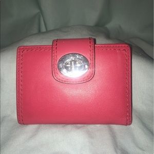Hot pink Coach wallet