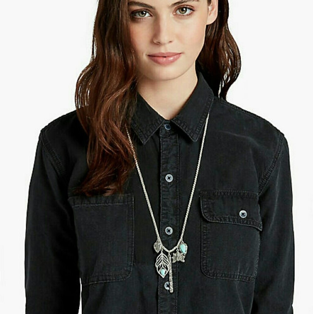Lucky Brand peacock necklace