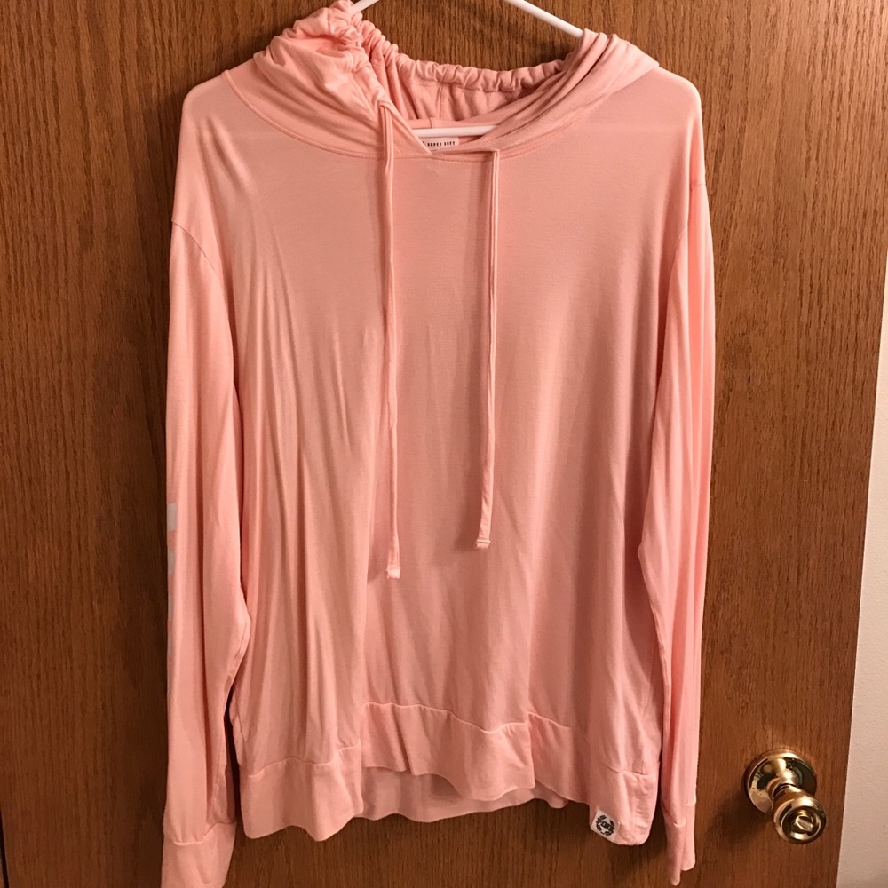 Light pink thin hoodie