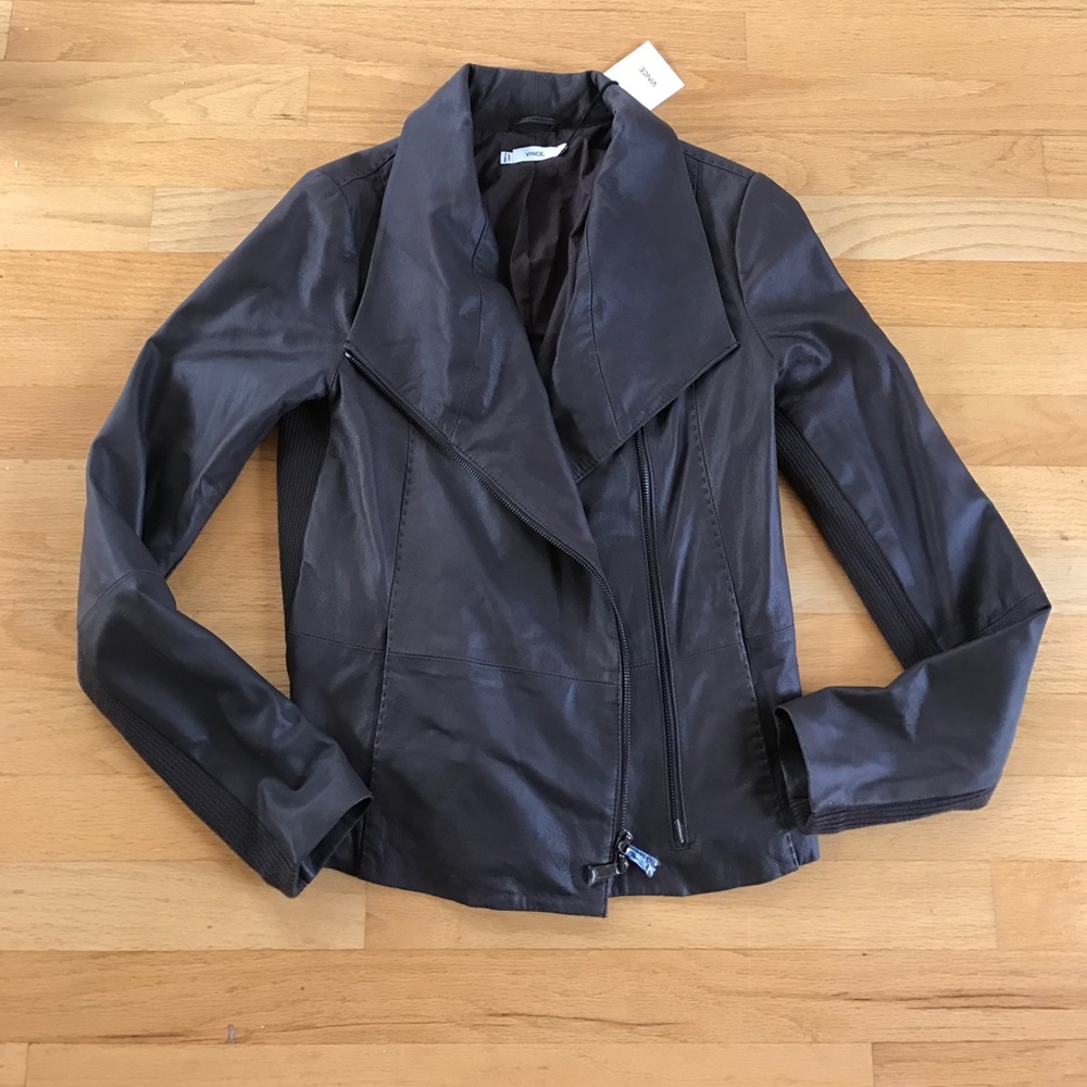 Brand new Vince Scuba leather jacket